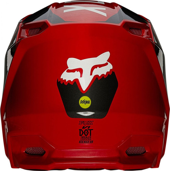 Casca Moto Enduro V1 Revn Multicolor/Rosu