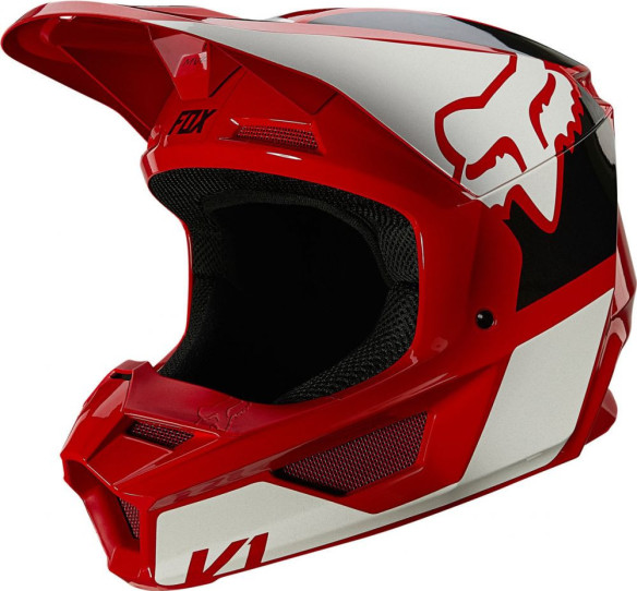 Casca Moto Enduro V1 Revn Multicolor/Rosu