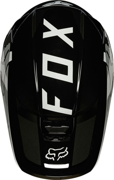 Casca Moto Enduro V1 Revn Negru Lucios/Alb
