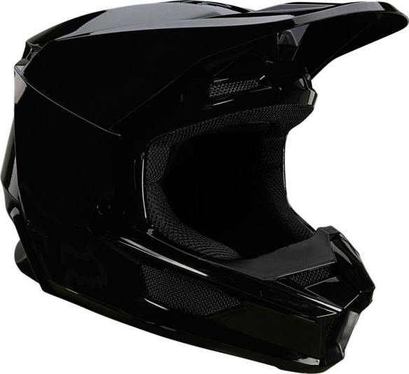 Casca Moto Enduro V1 Plaic Negru Lucios