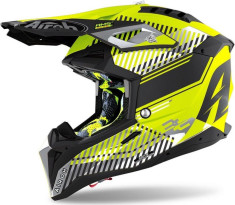 Casca Moto Enduro AVIATOR 3 WAVE YELLOW MATT