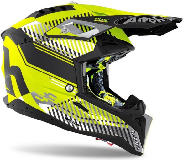 Casca Moto Enduro AVIATOR 3 WAVE YELLOW MATT