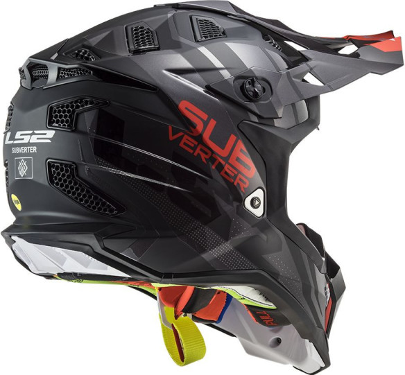 Casca Moto Enduro EMX470 Subverter Troop Roz Galben
