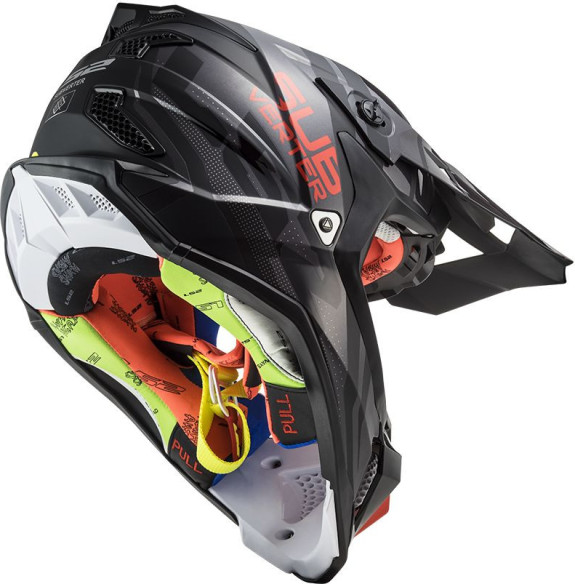 Casca Moto Enduro EMX470 Subverter Troop Roz Galben