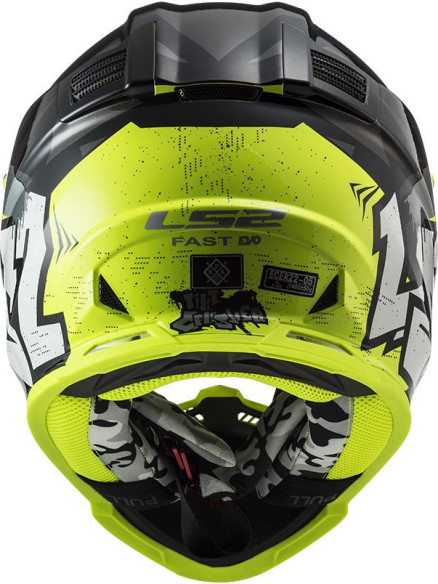 Casca Moto Enduro MX437 Fast Evo Crusher Galben Negru