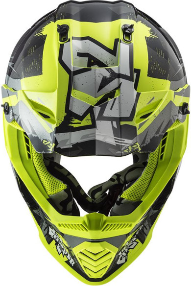 Casca Moto Enduro MX437 Fast Evo Crusher Galben Negru