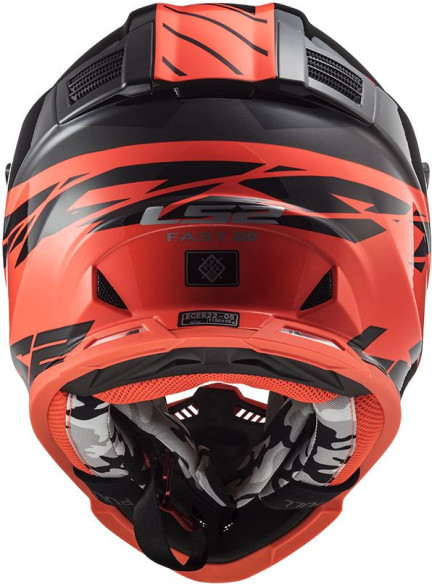 Casca Moto Enduro MX473 Fast Evo Roar Negru Rosu