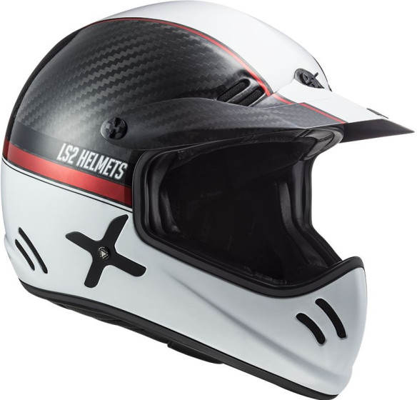 Casca Moto Enduro MX471 Xtra Yard Alb Rosu