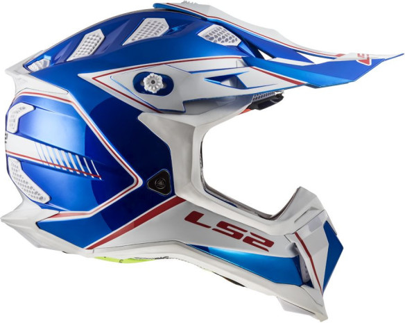 Casca Moto Enduro MX470 Subverter Power Chorme Blue