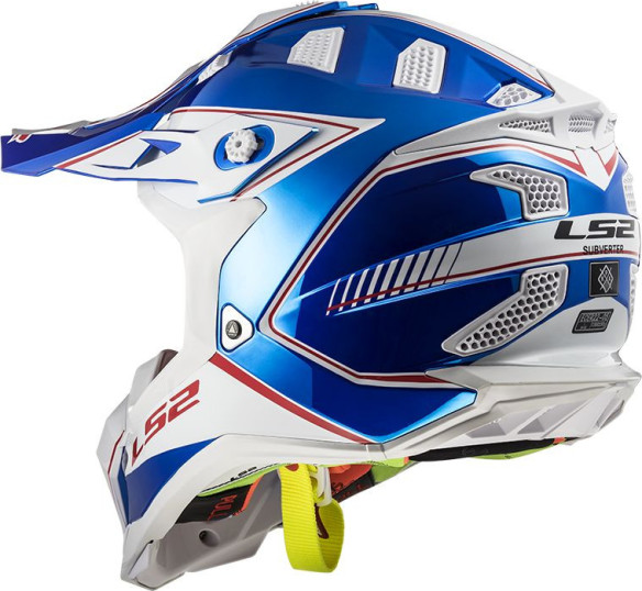 Casca Moto Enduro MX470 Subverter Power Chorme Blue