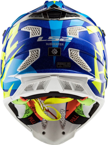 Casca Moto Enduro MX470 Subverter Nimble Alb Albastru