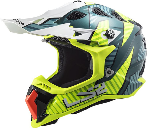 Casca Moto Enduro MX700 Subverter Astro Cobalt Yellow