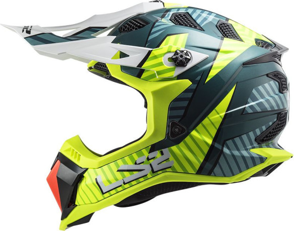 Casca Moto Enduro MX700 Subverter Astro Cobalt Yellow