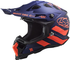Casca Moto Enduro MX700 Subverter Cargo Matt Blue Fluo