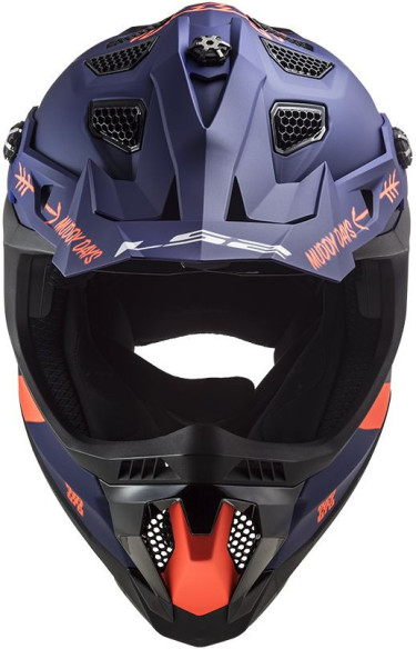 Casca Moto Enduro MX700 Subverter Cargo Matt Blue Fluo