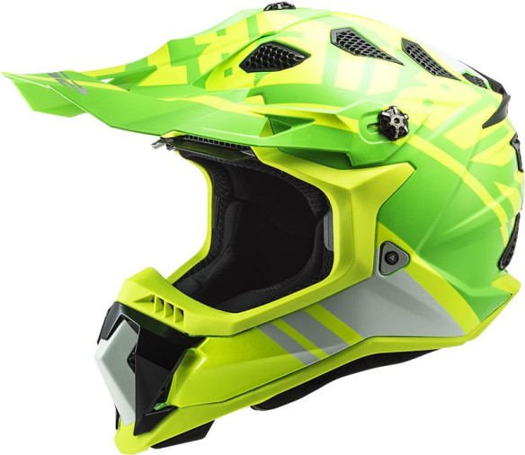 Casca Moto Enduro MX700 Subverter Gammax Galben Verde