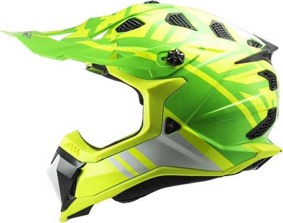 Casca Moto Enduro MX700 Subverter Gammax Galben Verde