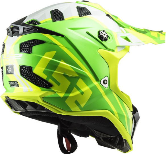 Casca Moto Enduro MX700 Subverter Gammax Galben Verde