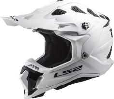 Casca Moto Enduro MX700 Subverter Single Alb Lucios