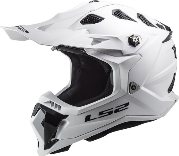 Casca Moto Enduro MX700 Subverter Single Alb Lucios