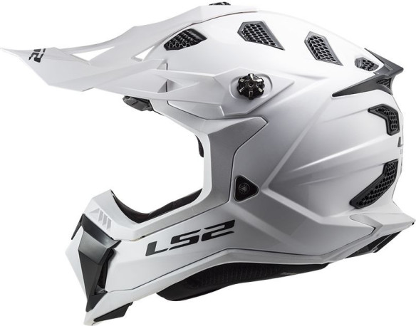 Casca Moto Enduro MX700 Subverter Single Alb Lucios