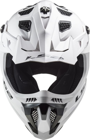 Casca Moto Enduro MX700 Subverter Single Alb Lucios