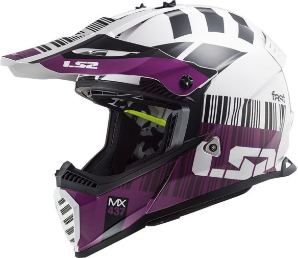 Casca Moto Enduro MX437 Fast Evo Xcode Alb Violet