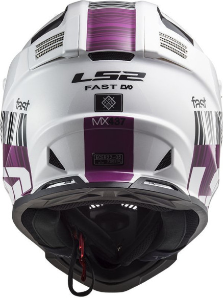 Casca Moto Enduro MX437 Fast Evo Xcode Alb Violet