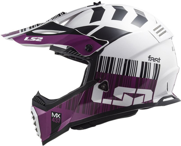 Casca Moto Enduro MX437 Fast Evo Xcode Alb Violet