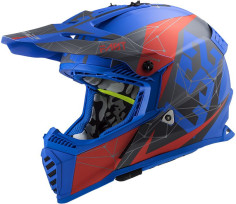Casca Moto Enduro MX437 Fast Evo Alpha Albastru