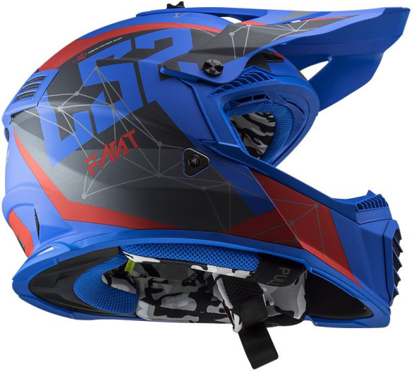 Casca Moto Enduro MX437 Fast Evo Alpha Albastru
