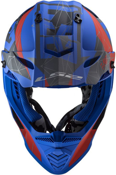 Casca Moto Enduro MX437 Fast Evo Alpha Albastru