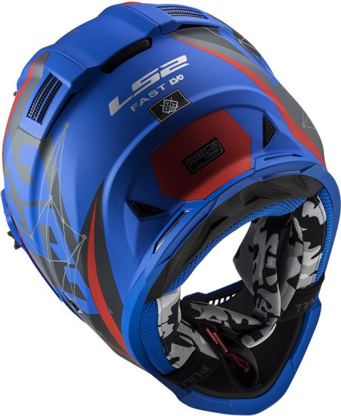 Casca Moto Enduro MX437 Fast Evo Alpha Albastru