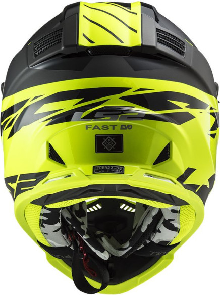 Casca Moto Enduro MX437 Fast Evo Roar Negru Galben