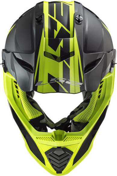 Casca Moto Enduro MX437 Fast Evo Roar Negru Galben