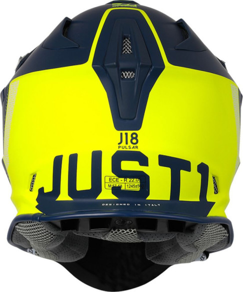 Casca Moto Enduro J18 MIPS Pulsar Yellow Fluo/Blue
