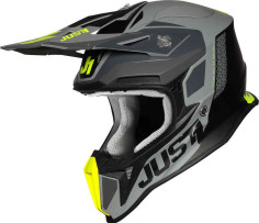 Casca Moto Enduro J18 Pulsar Fluo Yellow/Grey/Black
