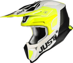 Casca Moto Enduro J18 Pulsar Fluo Yellow/White/Black