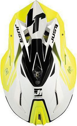 Casca Moto Enduro J18 Pulsar Fluo Yellow/White/Black