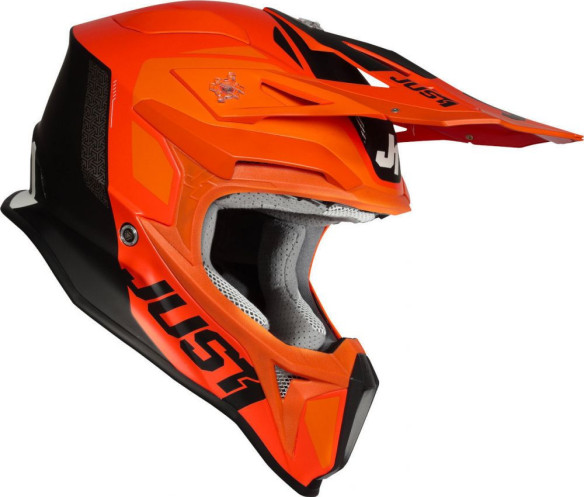 Casca Moto Enduro J18 Pulsar Orange/White/Black