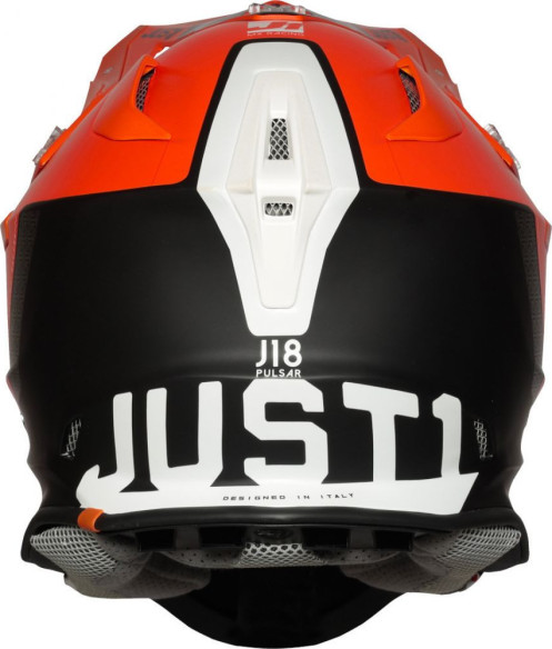 Casca Moto Enduro J18 Pulsar Orange/White/Black