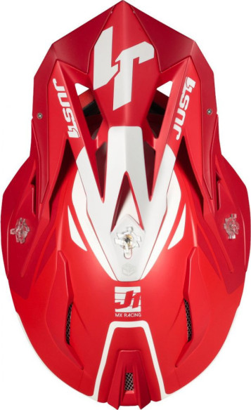 Casca Moto Enduro J18 Pulsar Red/White