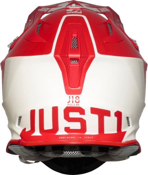 Casca Moto Enduro J18 Pulsar Red/White