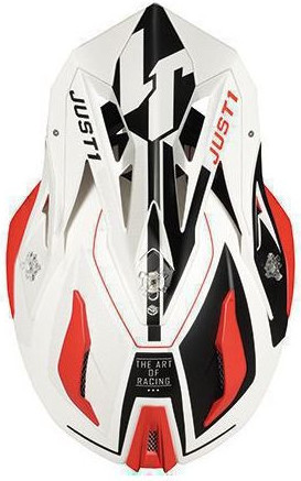 Casca Moto Enduro J18 Virtual Fluo Red/White