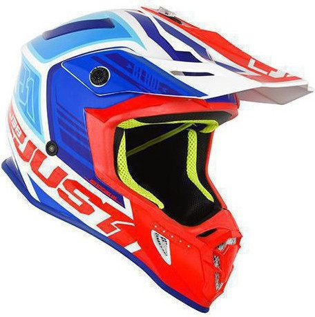 Casca Moto Enduro J38 Blade Blue/Red/White Casca MX