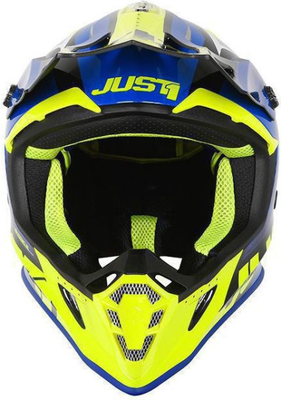 Casca Moto Enduro J38 Blade Blue/Yellow Fluor/Black