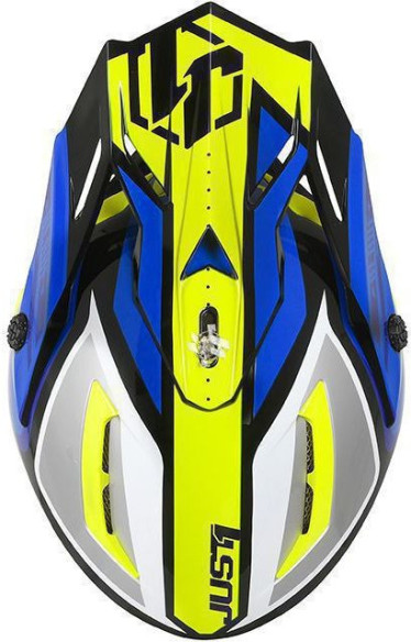 Casca Moto Enduro J38 Blade Blue/Yellow Fluor/Black