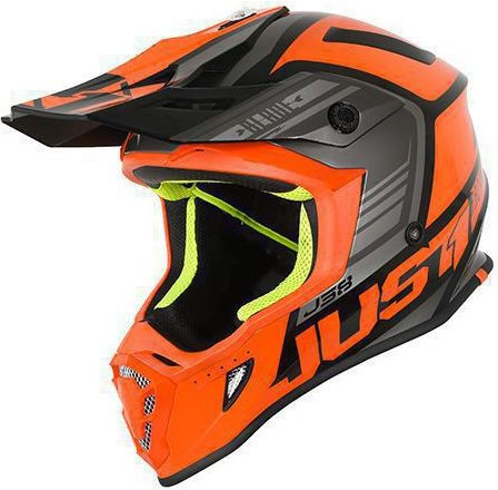 Casca Moto Enduro J38 Blade Orange/Black
