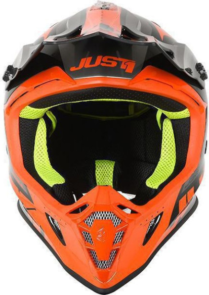 Casca Moto Enduro J38 Blade Orange/Black