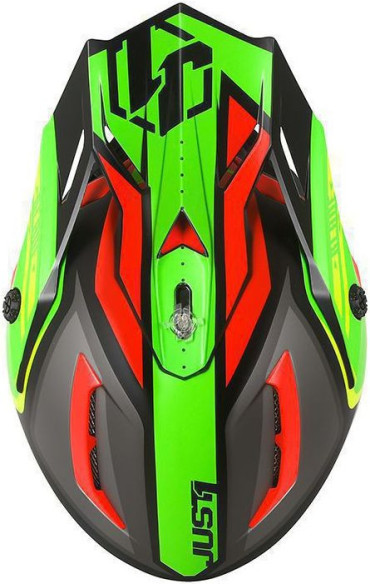 Casca Moto Enduro J38 Blade Red/Lime/Black
